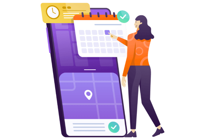 Chọn thông tin và thời gian làm việc