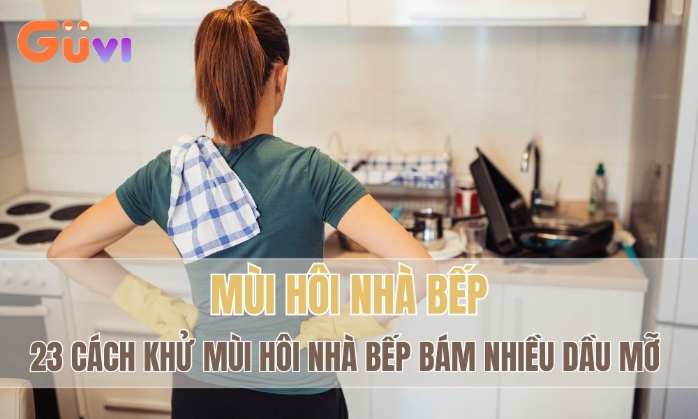 cach khu mui hoi nha bep