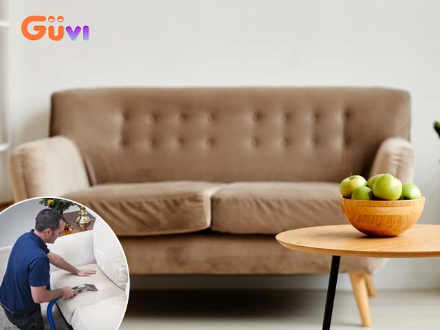 sấy khô sofa vải nhung