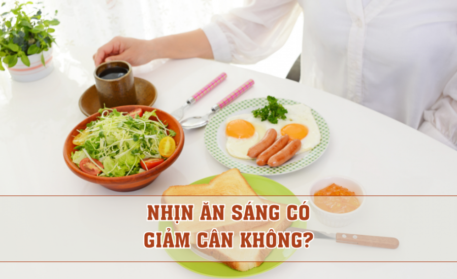 nhin an sang co giam can khong