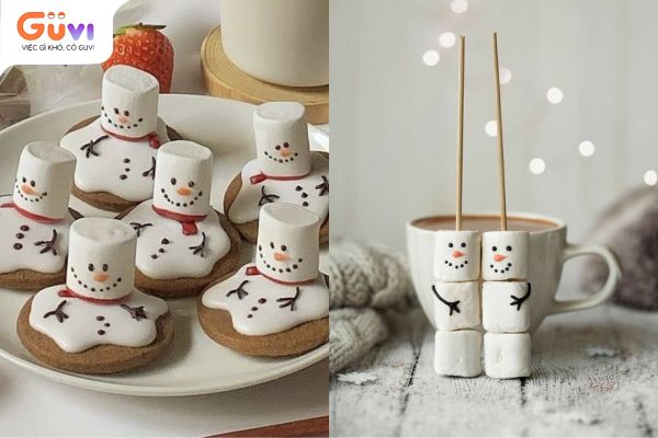 kết hợp trang trí cùng kẹo dẻo marshmallow