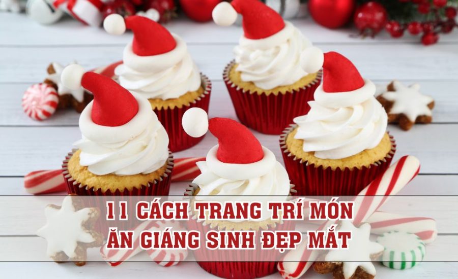 trang trí món ăn giáng sinh