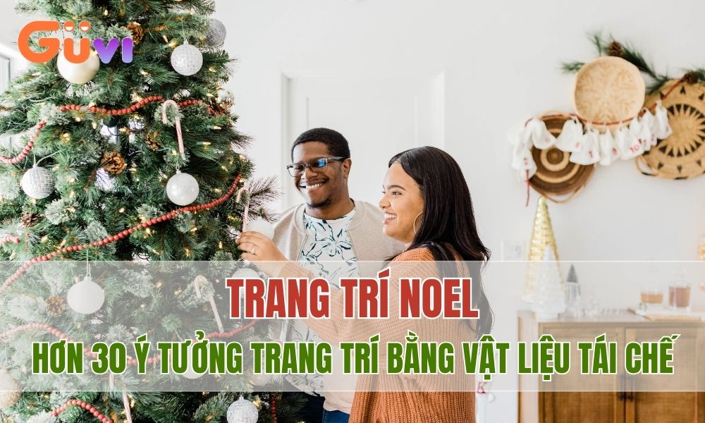 trang tri noel bang vat lieu tai che 35