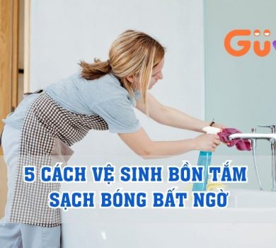 cách vệ sinh bồn tắm sạch