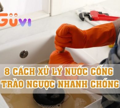 cách xử lý nước cống trào ngược