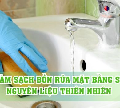 làm sạch bồn rửa mặt bằng sứ